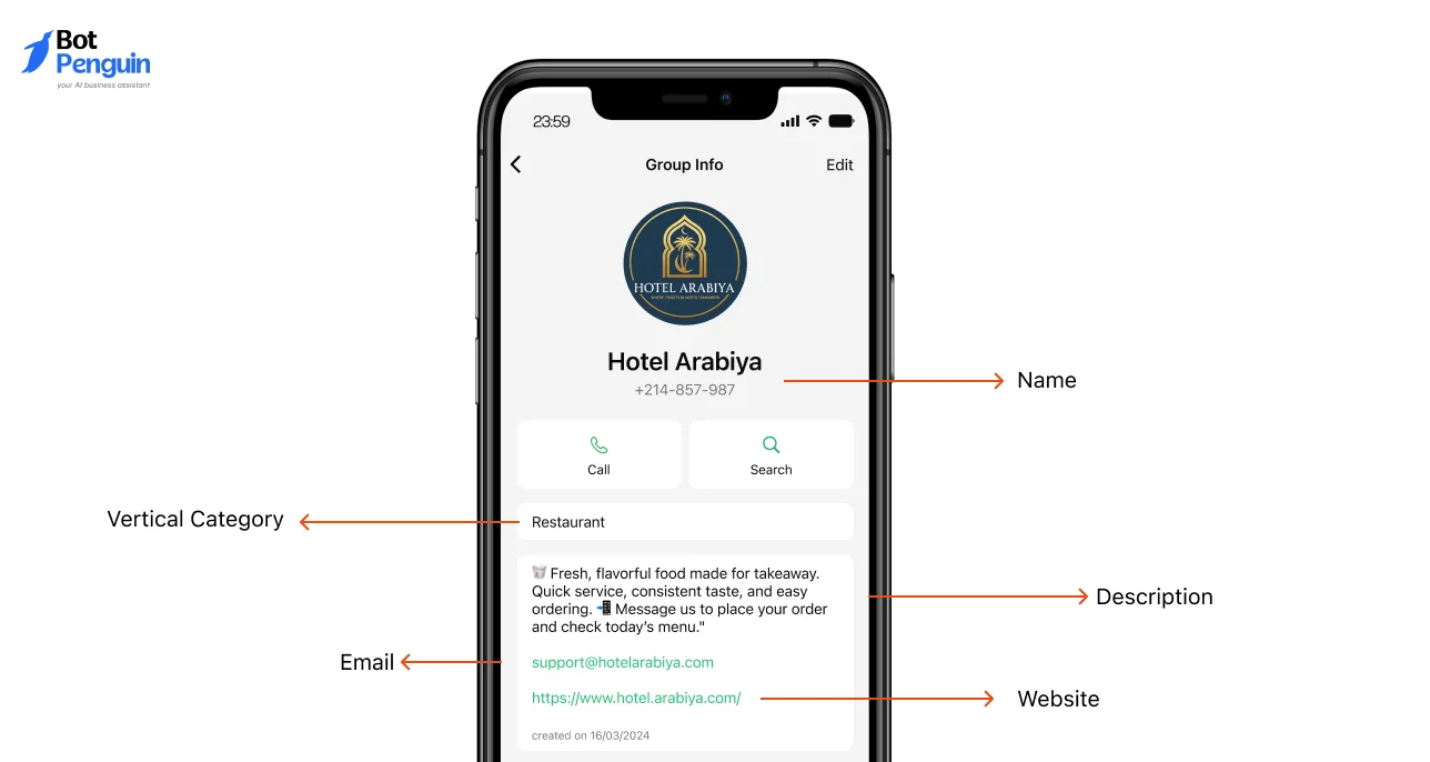 WhatsApp Business Description